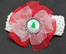 My First Christmas Bow Headband