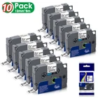 10PK For Brother P-Touch TZe-231 TZ-231 12mm White Label Maker Tape PT-D210 1750