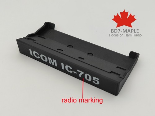Czarny Biurko Wspornik stołu biurkowego Uchwyt stojący do Icom 705 IC-705 Transceiver - Zdjęcie 2 z 4