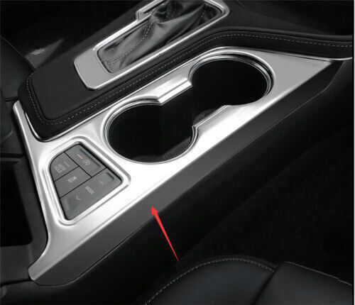 For Cadillac CT4 2020-2021 ABS Matte Silver Glass Trim Middle Console Drinking - Picture 4 of 7