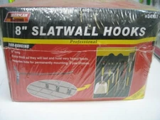 100pcs 8" Slatwall Hooks NEW IN BOX