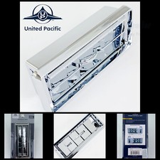 Chrome Center Dash A/C Heater HVAC Vent For 2001 & Earlier Kenworth UPI # 41017