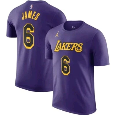 Nike Air Jordan Los Angeles Lakers Statement T-Shirt Lebron James Trikot Kinder