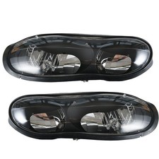 Labwork Rightleft Headlights For Chevy Camaro Z28 1998-2002 Halogen Type Black