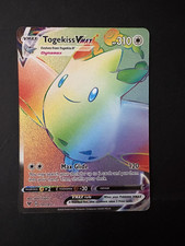 Pokémon TCG Togekiss VMAX 191/185 Swsh04: Vivid Voltage Secret Rare Rainbow Holo on eBay