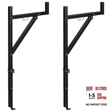 Truck Bed Rack, 19-34" Extendable  44.5"-49.5" Adjustable Height Ladder Rack