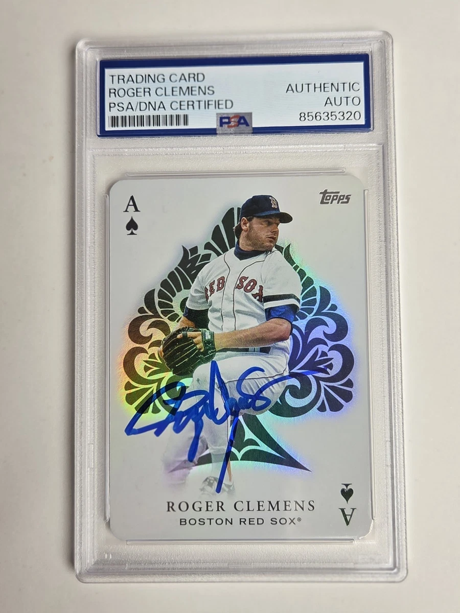 Topps Roger Clemens Baseball Autographed Sports Trading Cards