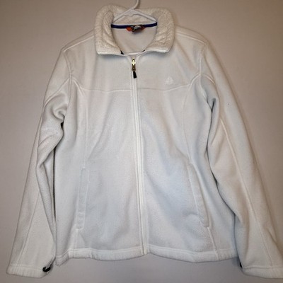 Vintage Nike ACG Therma Fleece Jacket White FullZip Sherpa Lined Mens XL Outdoor