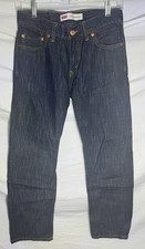 Levis 514 Jeans Boys 14 Regular Blue Straight Leg W27 L27 Dark Wash Denim