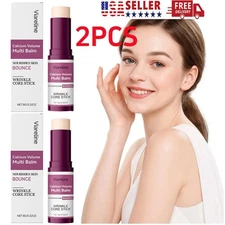 2Pc VIARELINE Calcium Volume Multi Balm, Wrinkle Core Stick Hydrating Anti-aging