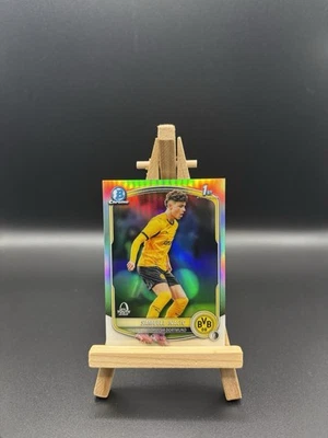 2025-26 Topps Chrome UCC Samuele Inacio Rookie Borussia Dortmund 1st Bowman - Bild 1 von 2