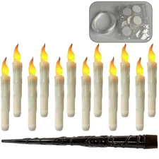 Flameless Floating Candles with Wand Remote 12 PCS Magic Deco Candles Hanging
