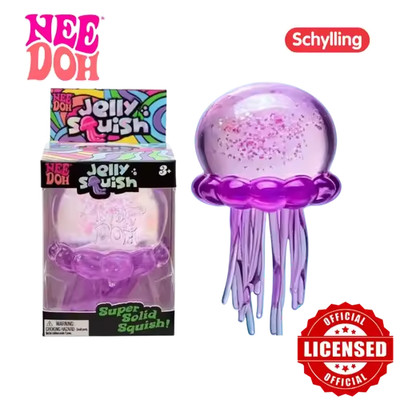 NeeDoh Jellyfish Jelly Squish Stress Toy FidgetSqueeze Blue Red Purple Free Ship