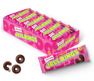 Joyva Original Jelly Rings Chocolate Covered Candy Bars, 1.35-Ounce (24 Count)