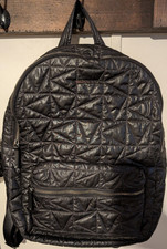Michael Kors Black Quilted Nylon Backpack