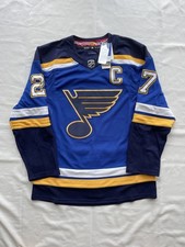 BNWT St. Louis Blues Adidas NHL #27 Pietrangelo Men's Authentic Jersey Size 46