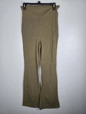 FOREVER 21 Size Small Women's Olive Green Leggings Flare Leg