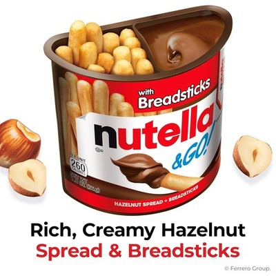 Nutella & GO! Hazelnut and Cocoa Spread with Breadsticks | 1.8 oz. | 16 pk.