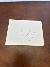 Eddie Cantor signed autographed album page Big And Beautiful From 1936