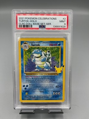 Pokemon TCG Turtok Celebrations PSA 9 CEL BS 2  Deutsch MINT Graded
