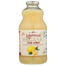 Jus Pur Citron Bio Boîte De 6 X 32 Oz