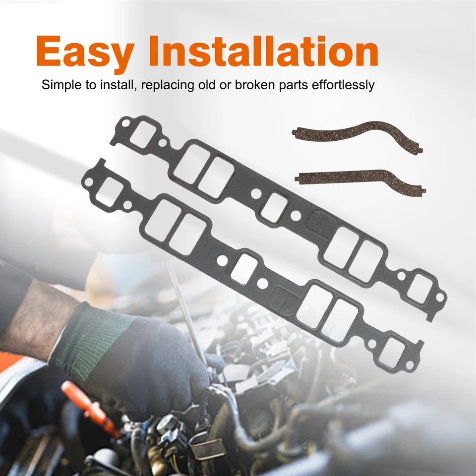 Juntas de colector de admisión de bloque pequeño para Chevrolet 400 350 327 305 283 5,0 L 5,7 L Foto 4 de 4