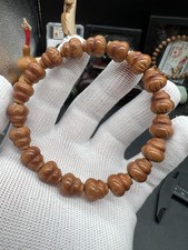 11x12mm dragon patterned peach pit carved gourd bracelet ???????????
