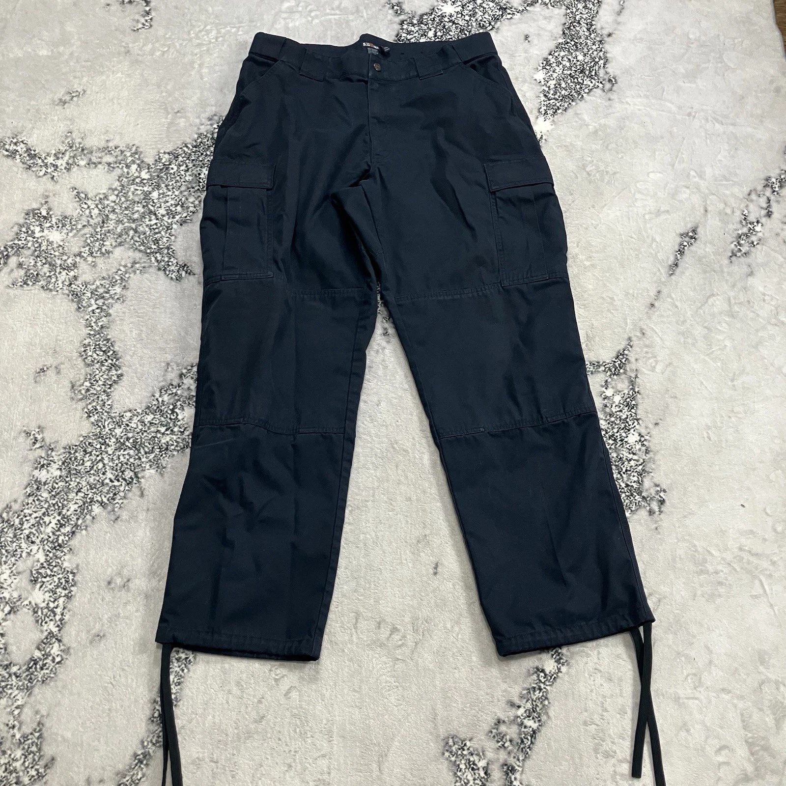 5.11 Tactical Pants Mens 34x32 Navy Cargo Ripstop Workwear Outdoor Khaki