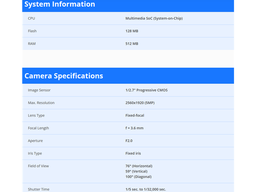 Vivotek FD9380-HF2 5 Megapixel HD Network Camera - Dome - 98.43 ft - H.264, - Picture 2 of 4