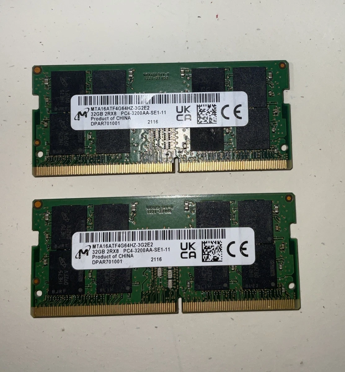 製造ロット揃い！DDR4メモリ 16GB(4GB×4) セット Micron Micron DDR4 SDRAM 16 GB Total Capacity Memory (RAM) for sale | eBay