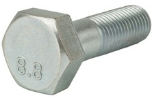 Grade 8.8 High‑Tensile Hex Bolts – Zinc‑Plated Steel – Multiple Sizes