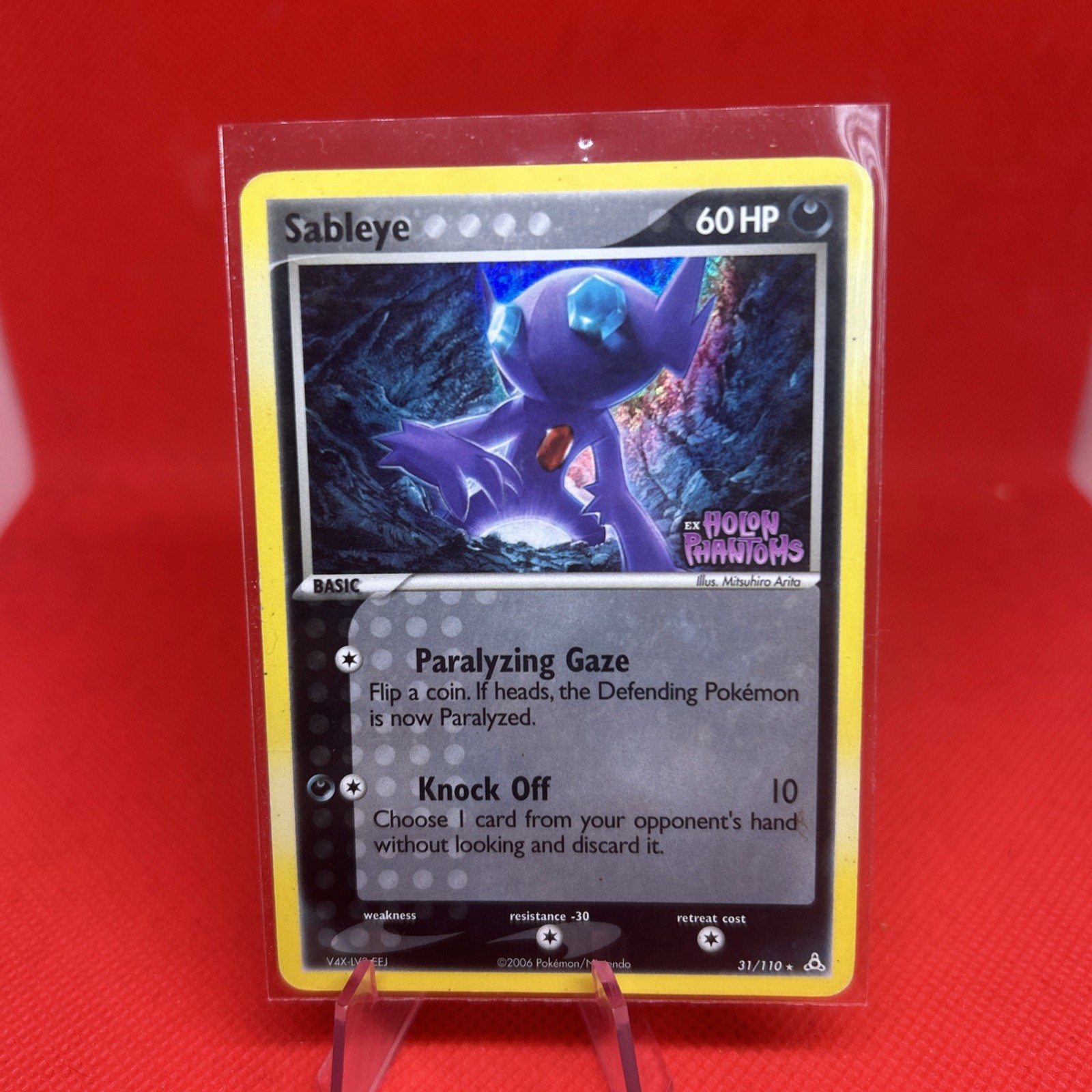Pokemon EX Holon Phantoms - Sableye 31/110 Holo Foil Stamped Trading Card