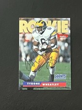 1995 Skybox Impact Tyrone Wheatley #181 Rookie RC Giants AUTO Signed Autograph!