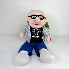PBC If I Flush Will You Go Away Plush Old Man Works Sings Moves Gag Novelty