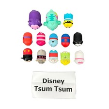 Disney Tsum Tsum Lot Of 13 Mini Figures Mickey Spider-Man Tinker Bell Marie