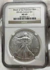 2012-S $1 American Silver Eagle NGC MS69 Struck at San Francisco Mint