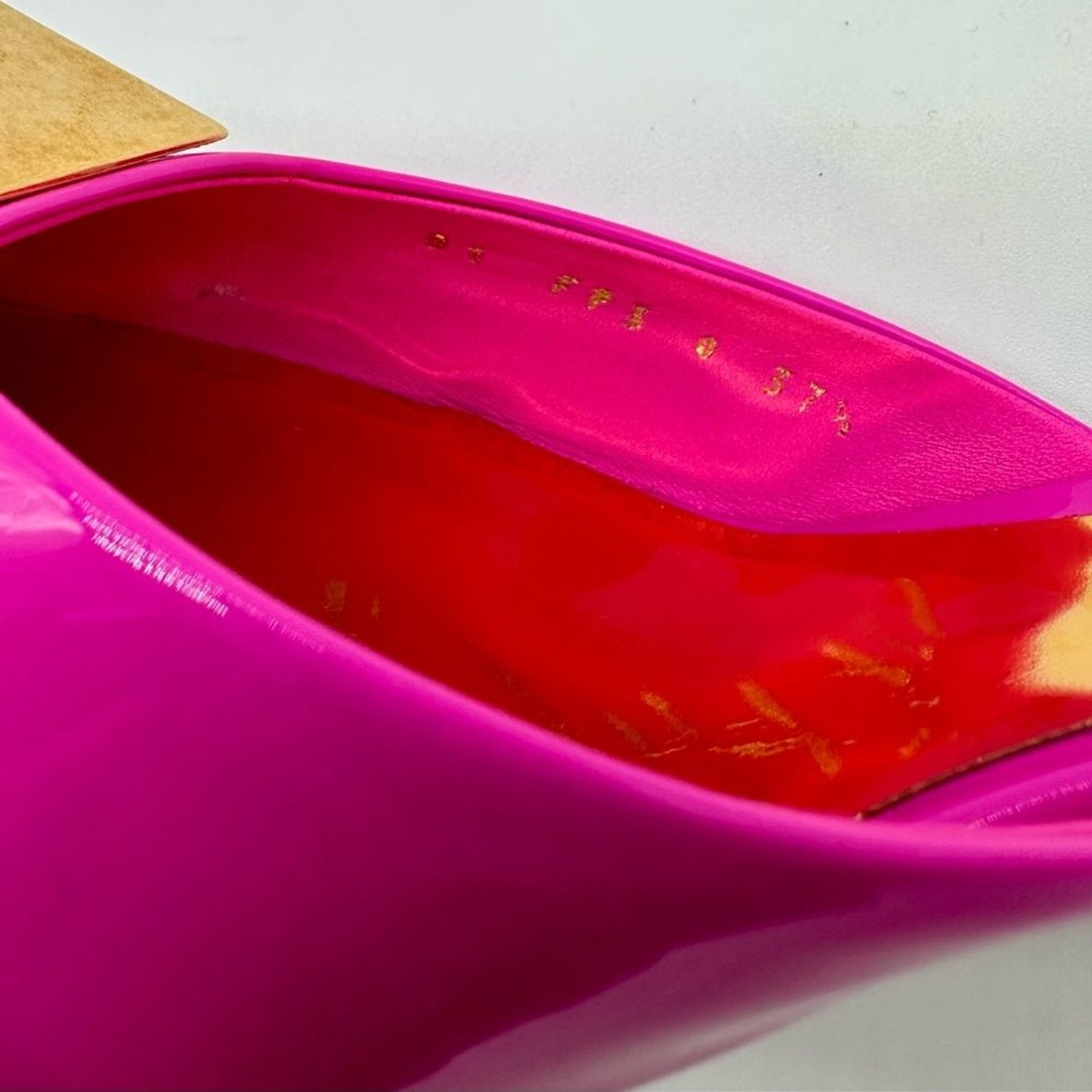 Valentino Garavani One Stud Pink Patent Leather Mules Heels EU 37.5 US 7.5 thumbnail 11