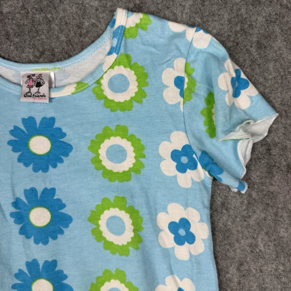 Girl Friends By Anita Shirt Set Of Two Size 6X Yellow Blue 100% Cotton Vintage - Image 3 of 4