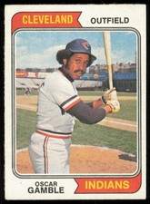 1974 TOPPS OSCAR GAMBLE CLEVELAND INDIANS #152 VG+