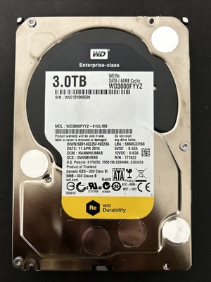 Western Digital WD3000FYYZ 3.5'' 3TB Hard Drive