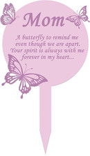 Memorial Stakes Grave Cemetery Decorations Butterfly Metal Grave Plaque Markers