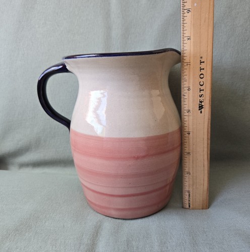 Vintage Marshall Pottery Pottery Stoneware Ceramic Pitcher Texas Flag 7.5" - Picture 15 of 15