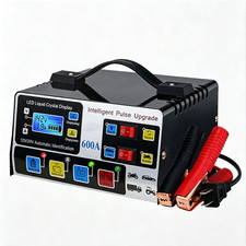 AUTOMATIC CAR BATTERY CHARGER 600A HEAVY DUTY 12V/24V SMART PULSE REPAIR TRICKLE