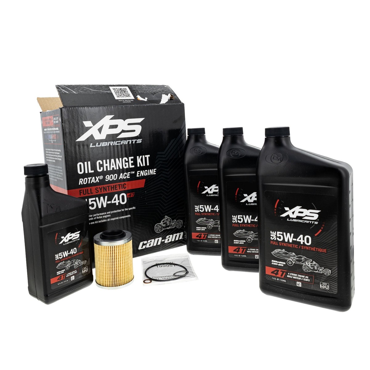 BRP 9779491 Ryker 4T 5W-40 Full Synthetic Oil Change Kit Rotax