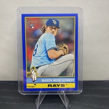 2025 Topps Heritage - Mason Montgomery #296 Dark Blue Border (RC)