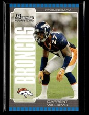 2005 Bowman #259 Darrent Williams Rookie Card Denver Broncos. rookie card picture