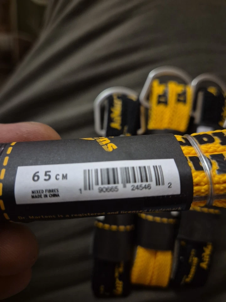 Dr Martens Airwair 65cm Laces Bundle 2xyellow 2xblack Brand New Flat - Image 4 of 4