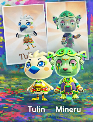 Animal Crossing Amiibo 2er Set Mineru. Tulin -ZELDA-