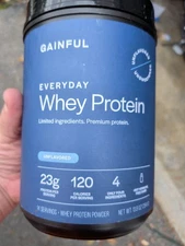 Gainful Collagen Whey Protein Isolate (Exp 01/27) 14 Servings, Unflavored