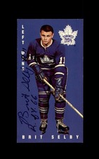 Brit Selby Signed 1994 Parkhurst Tall Boys Toronto Maple Leafs Autograph